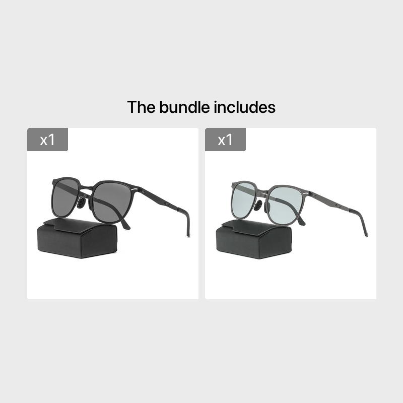 BY003 Polarized Driving Sunglasses UV400 Metal Frame Business Retro