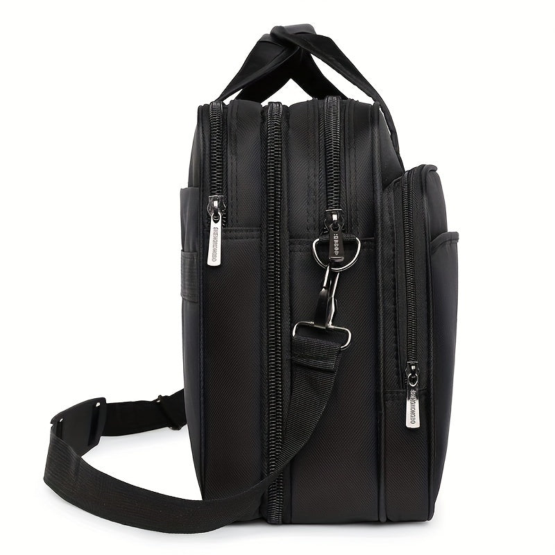 Men's Laptop Bag Briefcase Diagonal Bag Large Capacity Wear-resistant Waterproof