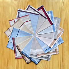12 Pack Lightweight Summer Handkerchiefs Soft Absorbent Portable Wipes