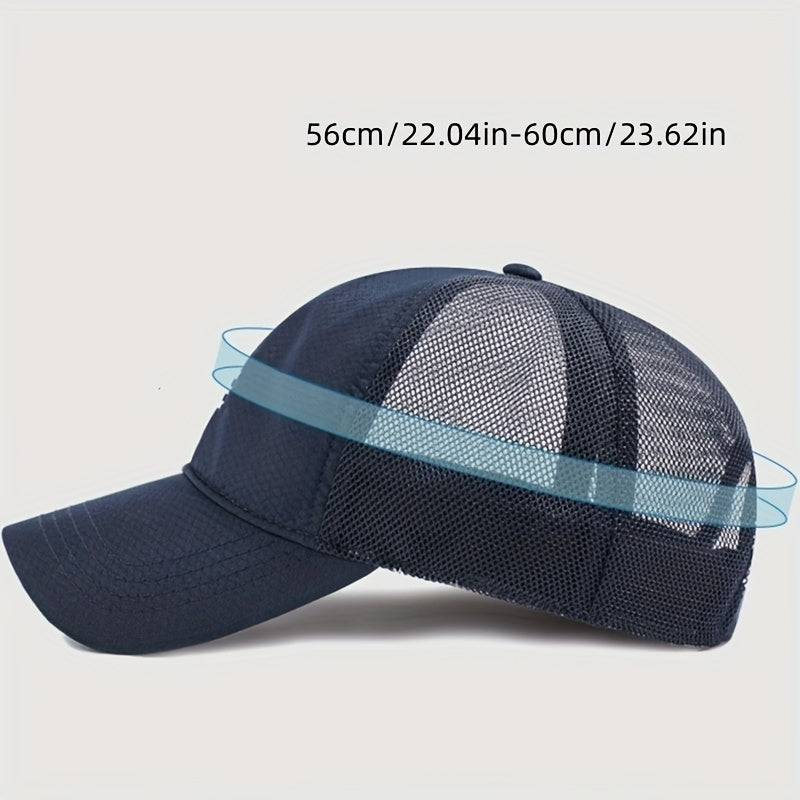 Mesh Baseball Hats Outdoor Leisure Cap Breathable Sun Visor Cap