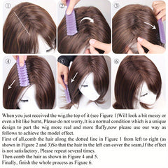 Short Curly Pixie Wig Natural Fluffy Wig for Daily Party Halloween