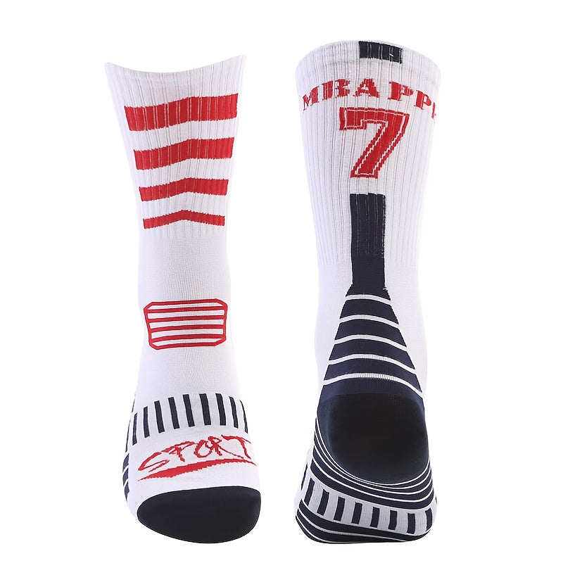 Men's Anti-Skid Calf Socks for Running, Cycling, Football