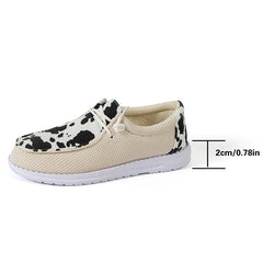 Women's Low Top Canvas Lace Up Flat Casual Shoes Lightweight Sneakers