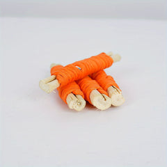 3pcs Rabbit Chew Toys Natural Pet Grass Woven Molar Stick for Dental Health