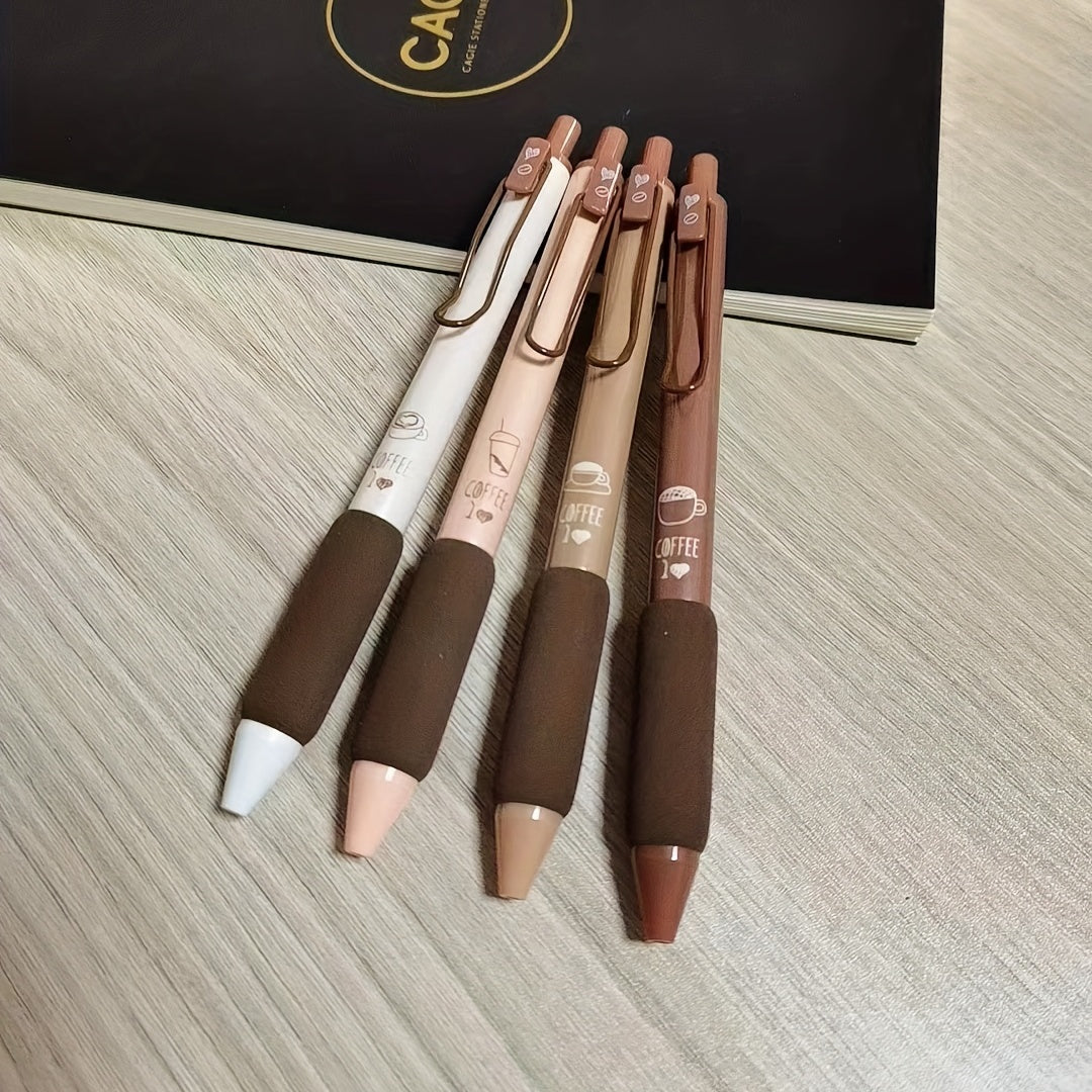 Good Looking Coffee Gel Pen Soft Grip School Office Supplies