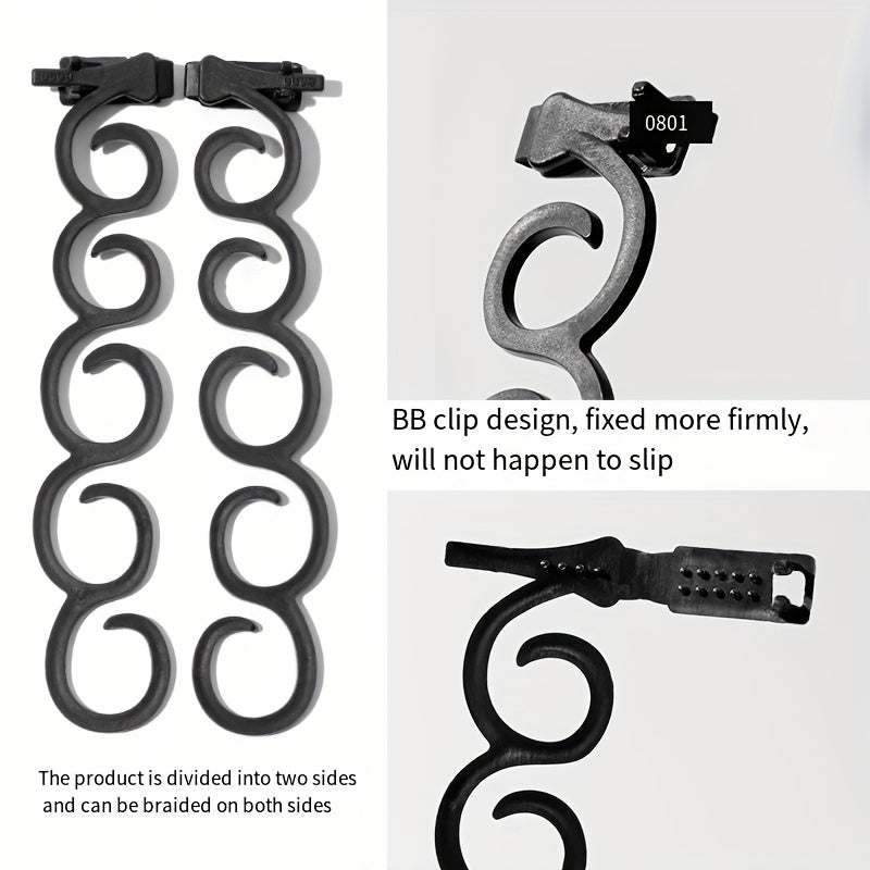 4pcs Hair Styling Clip French Braid Roller Bun Maker