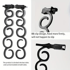 4pcs Hair Styling Clip French Braid Roller Bun Maker