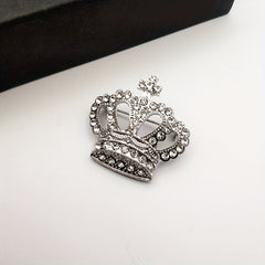 Rhinestone Crown Brooch Pin Men's Jewelry Garment Accessories