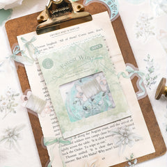 30pcs Plant Flower Scrapbooking Stationery PET Stickers DIY Decorative Materials