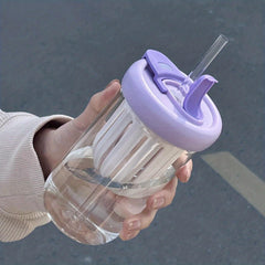 550ml Big Belly Tea Water Filter Straw Cup