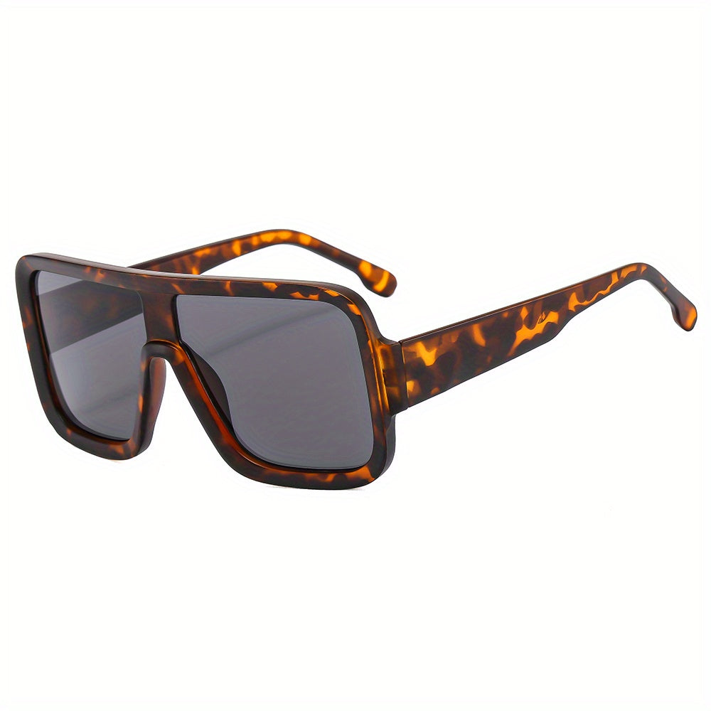 Men's Large Frame Square Sunglasses with Hard Box