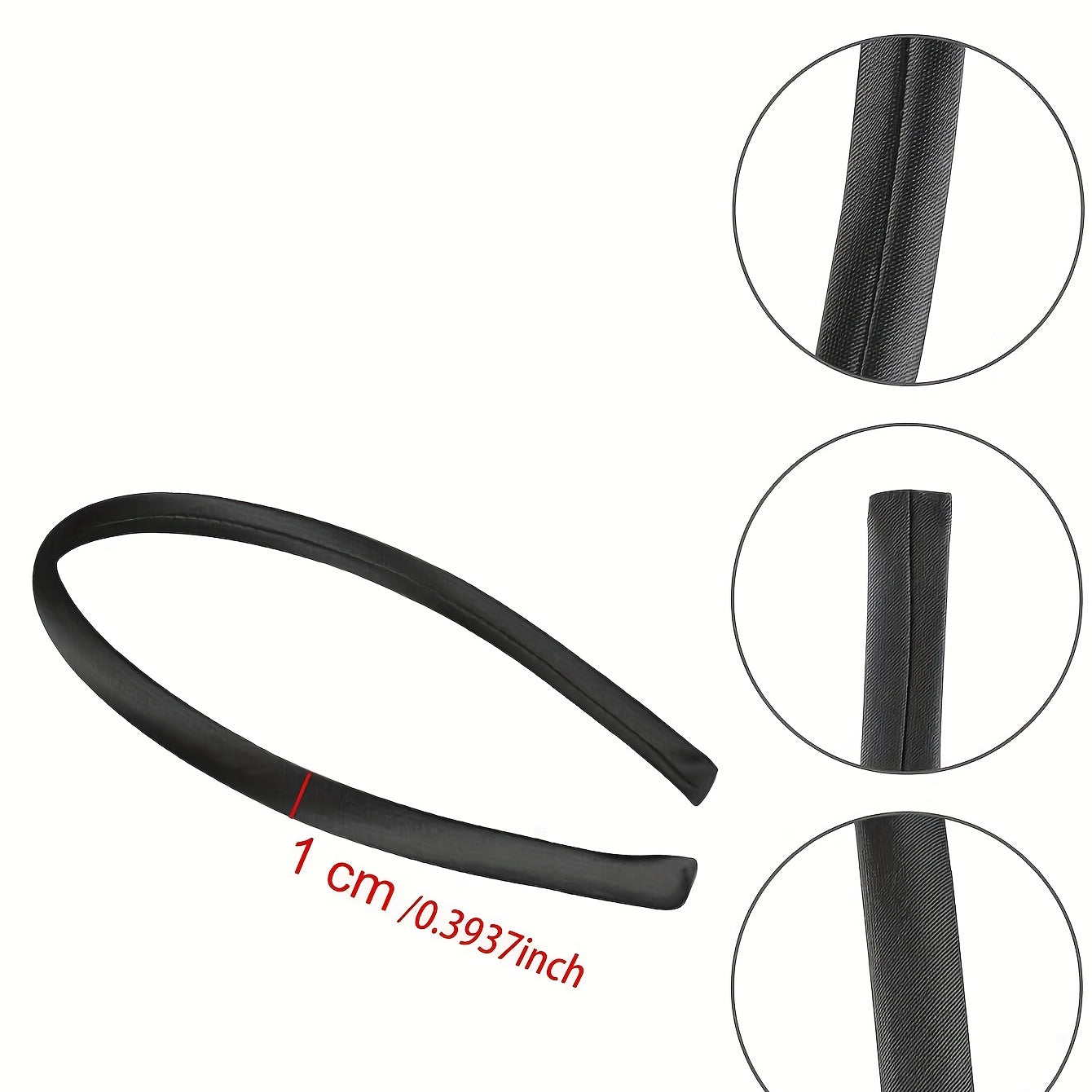25pcs Satin Skinny Headband Head Hoop Nonslip Hair Band for Women Girls