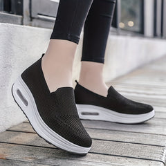 Women's Air Cushion Slip On Sock Shoes Casual Walking Shoes