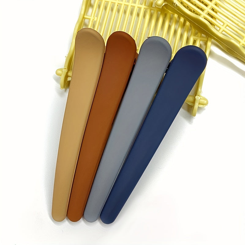 Matte Hair Clip Style Solid Hair Clip Side Clip Hair Accessories