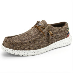 Men's Lightweight Canvas Loafer Shoes Casual Slip On Sneakers