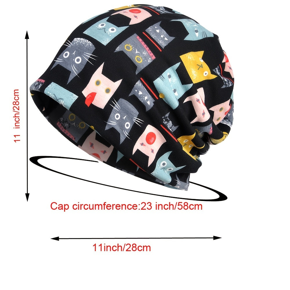 Winter Hat Scarf For Men Soft Warm Knit Hat Lined Beanie Snow Ski