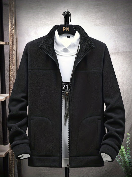 Men's Casual Stand Collar Jacket Coat For Fall Winter Leisure