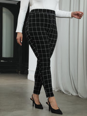  High Rise Skinny Trousers