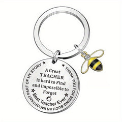 Teacher's Keychain A Great Teacher Is Hard To Forget Graduation Gift