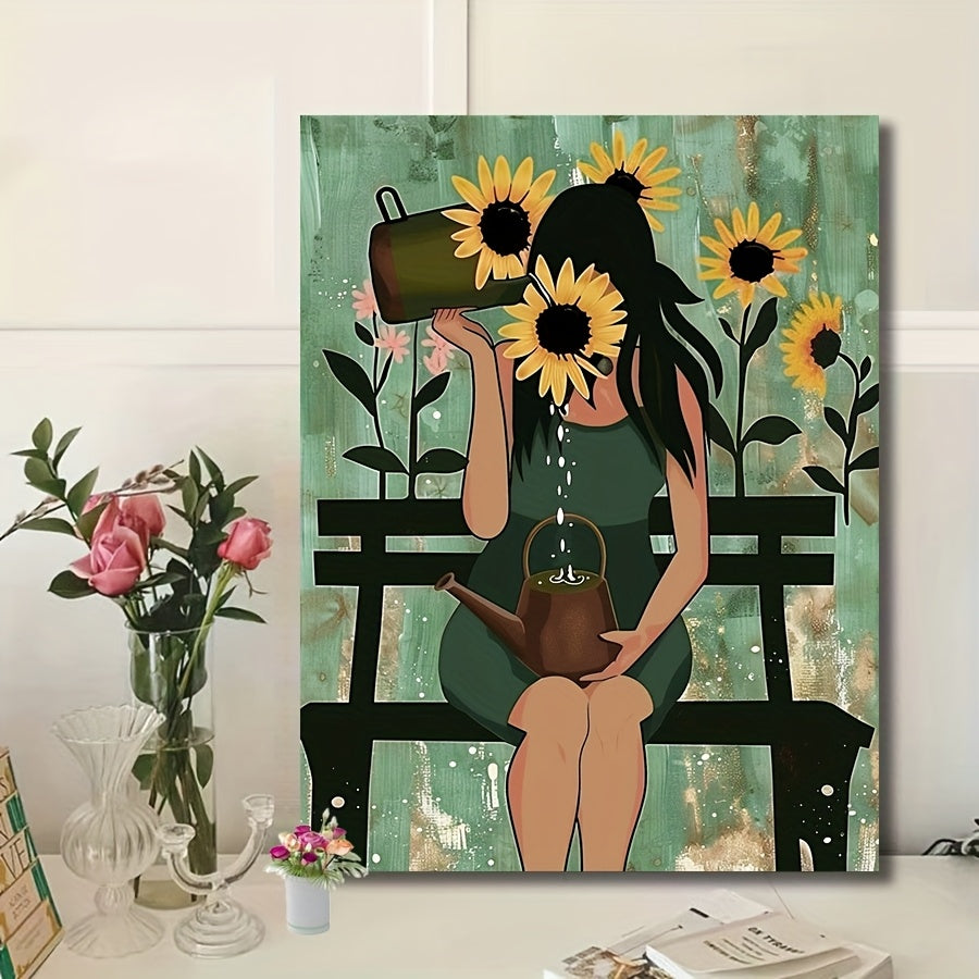 DIY Sunflower Girl Painting Kit for Beginners - Ideal Gift for Children
