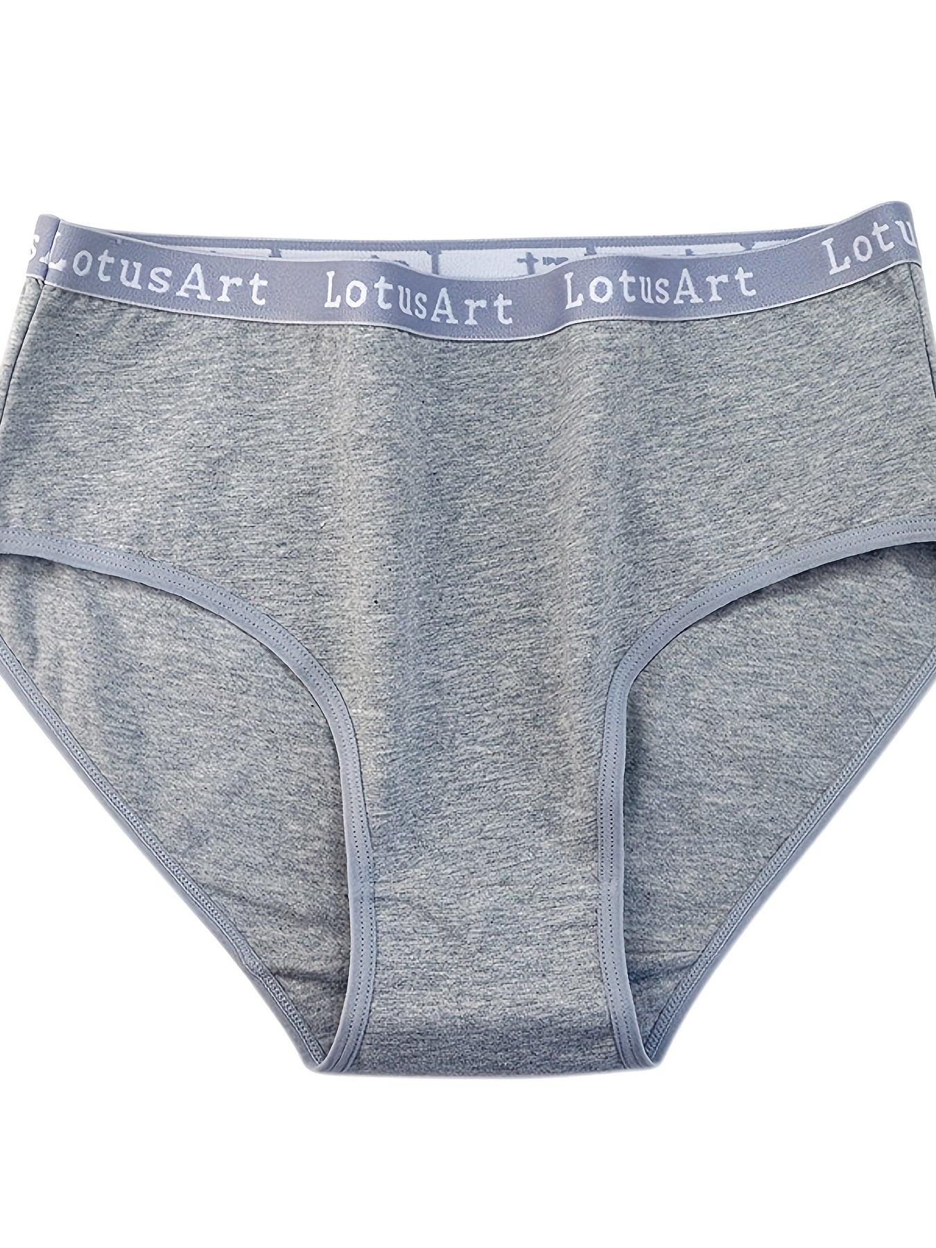 3pcs English Waist Cotton Bikini Panties Comfortable & Breathable