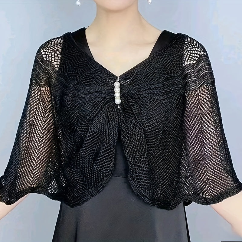 Sun-proof Knit Lace Shawl for Evening Party Dress Wedding