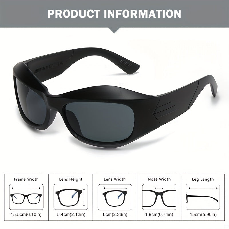 Men's Steampunk Style Y2K Cycling Sports Sunglasses UV Protection