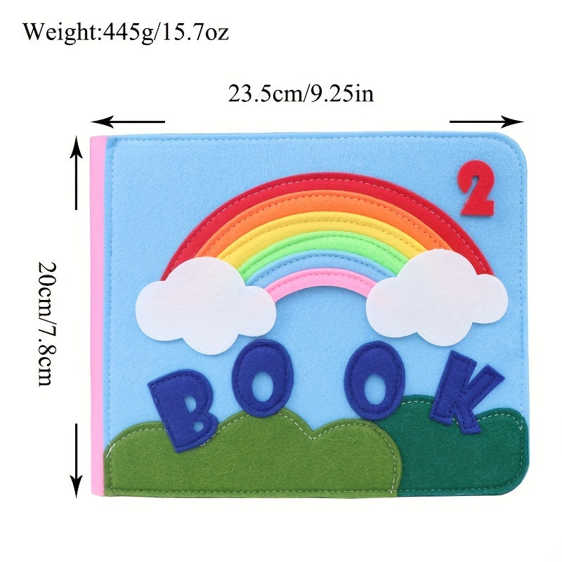 Washable 3D Baby Story Cloth Book - Perfect Travel Toy