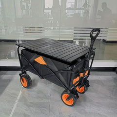 Foldable Camping Utility Wagon for Outdoor Picnic Travel