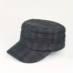 Plaid Sunshade Baseball Cap for Men Women