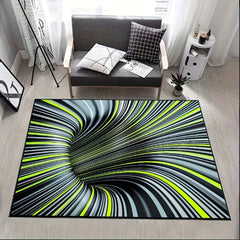 3D Vision Area Rug Soft Waterproof Machine Washable 4X5 25ft