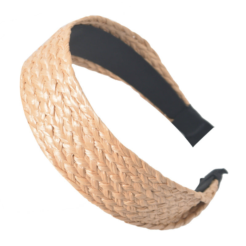 Knitted Straw Knot Headband Hair Bands Wedding Hair Accessories