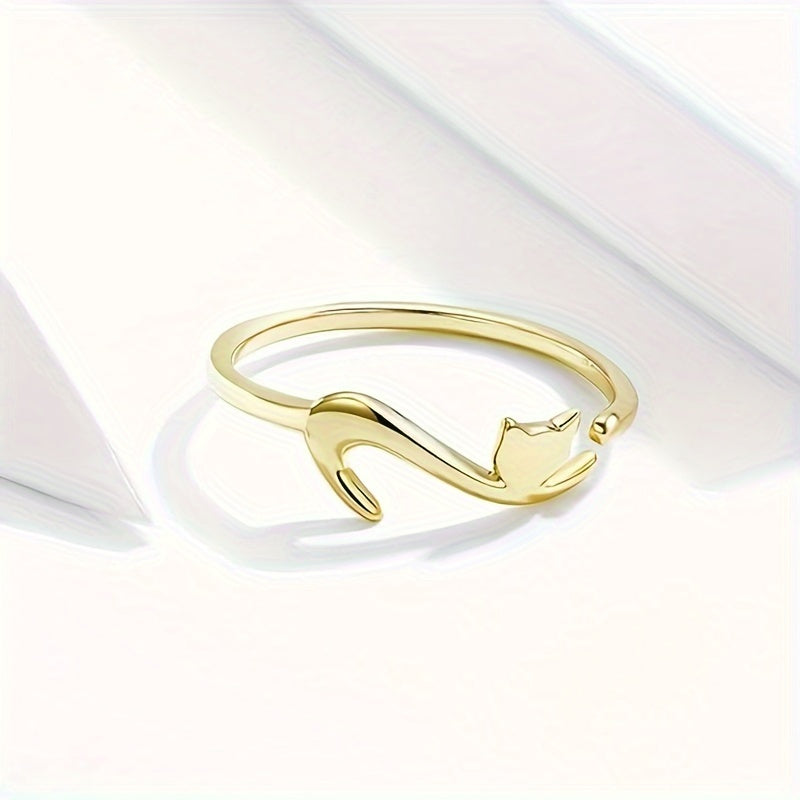 2pcs Cartoon Kitten Crochet Ring for Finger Knitting