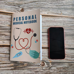 A5 Personal Medical Notebook Health Journal English Language
