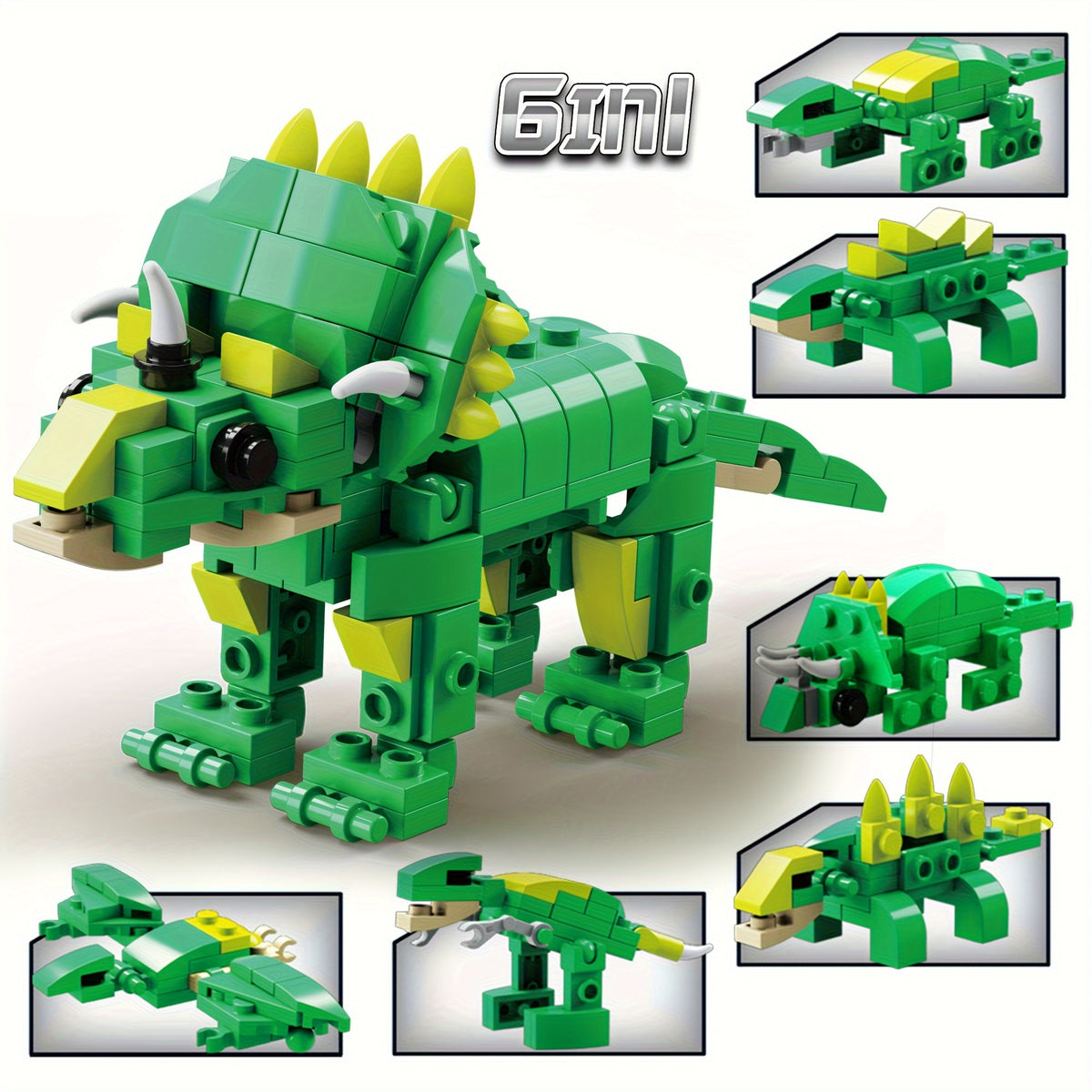 Dinosaur Building Block Toy Set - Triceratops Pterosaur - 172pcs