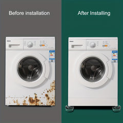 4pcs Anti Vibration Pads Universal Silent Refrigerator Stand Feet Mat