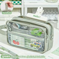Large Capacity Stationery Bag Pencil Case for Office School Girls