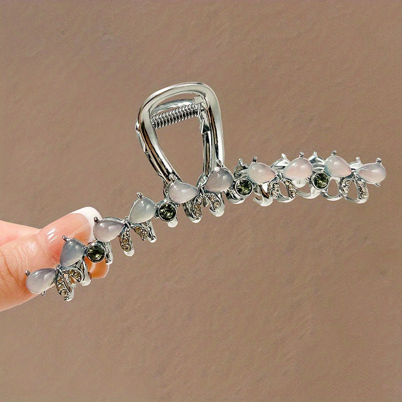Opal Rhinestone Hair Claw Shark Claw Head Jewelry Hair Accessories For Women