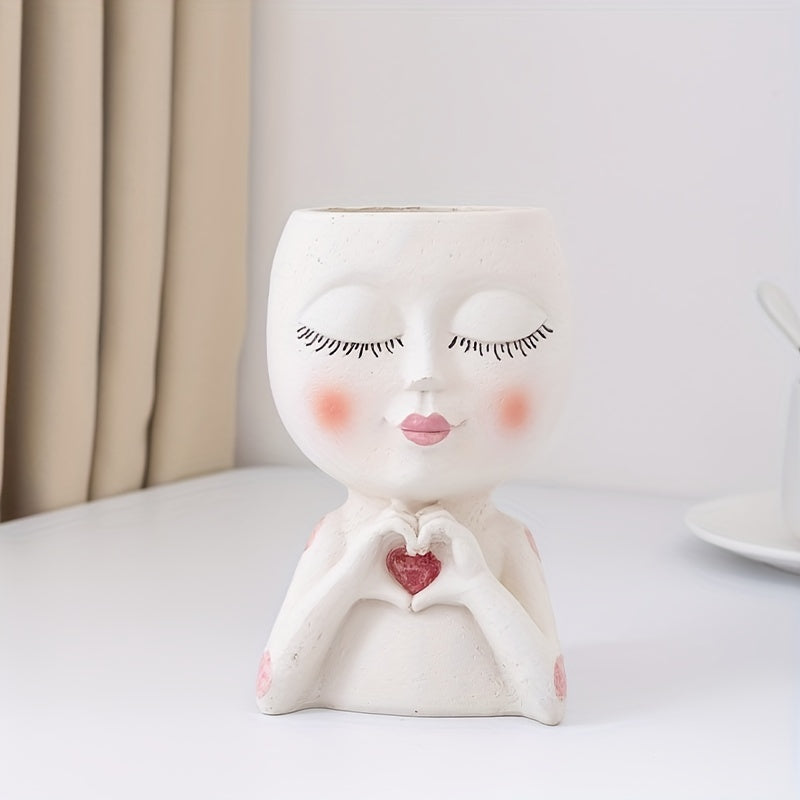 Resin Flower Pots With Drainage Holes - Ideal for Plants & Home Decor