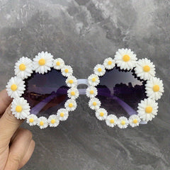 Daisy Flower Sunglasses Summer Gradient Glasses UV400