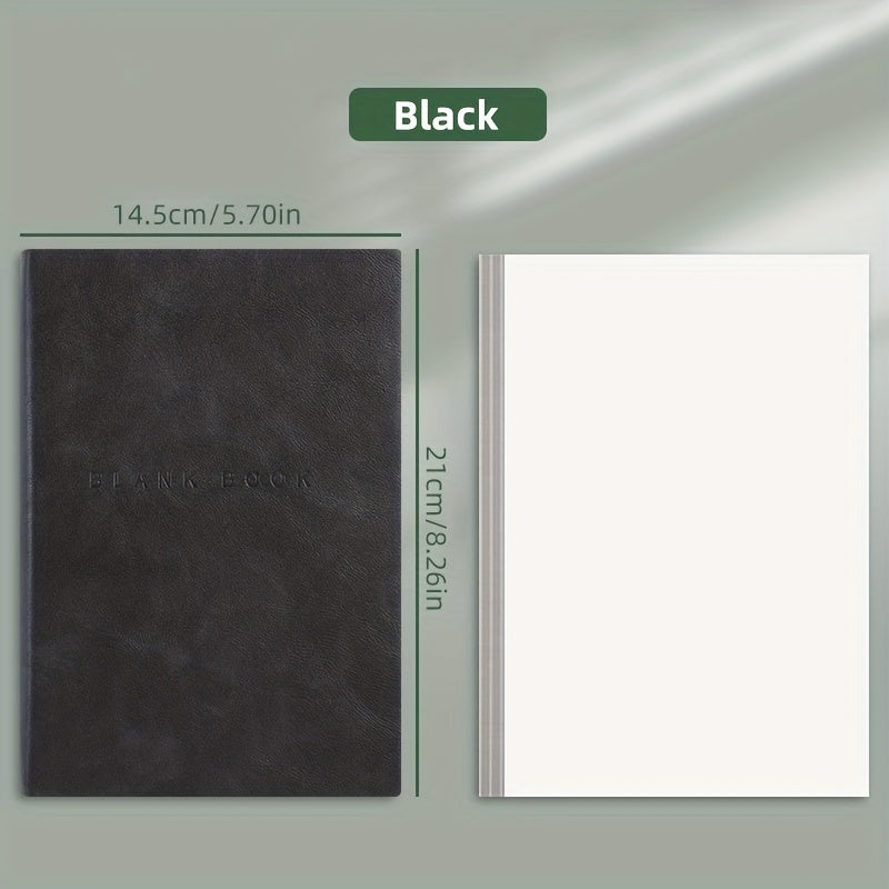 A5 Soft Leather Notebook for College Students