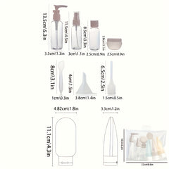 12pcs Travel Bottles Set - Toiletry Containers Leakproof Squeez