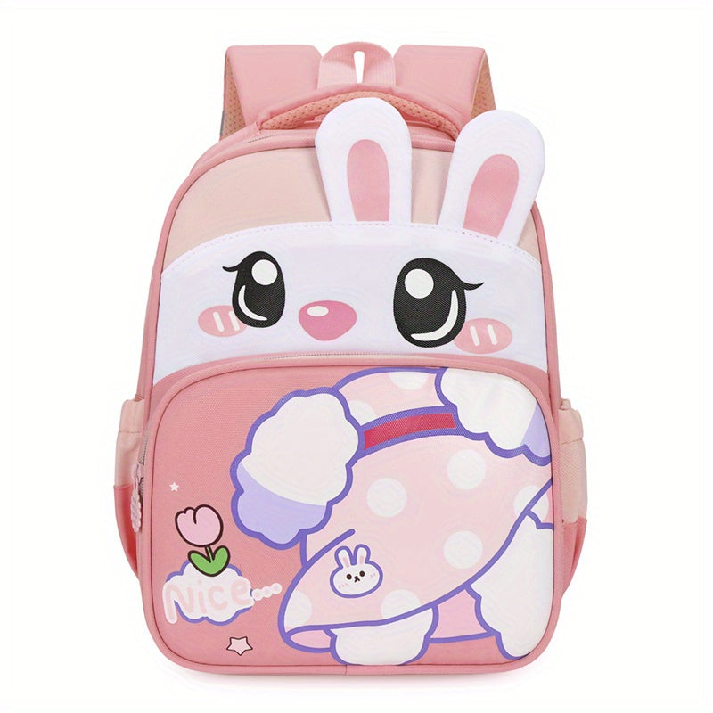 Kindergarten Cartoon Schoolbag Boys Girls Dinosaur Rabbit Backpack
