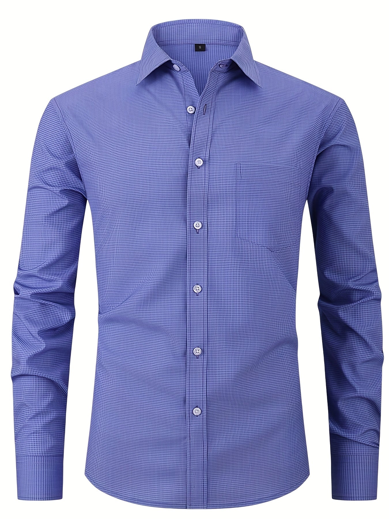 Men's Plaid Casual Shirt Long Sleeves Regular Fit