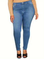  Button Fly Stretch Skinny Jeans