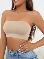 Seamless Strapless Bra & Panties Set Women's Lingerie