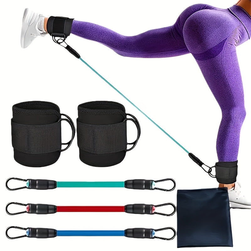 5pcs Ankle Resistance Bands for Leg & Butt Training