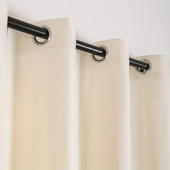 Solid Colour Velvet Curtain Blackout Grommet Top Curtains