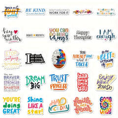 50pcs Motivational Stickers for Teachers Classroom Waterproof Scrapbook
