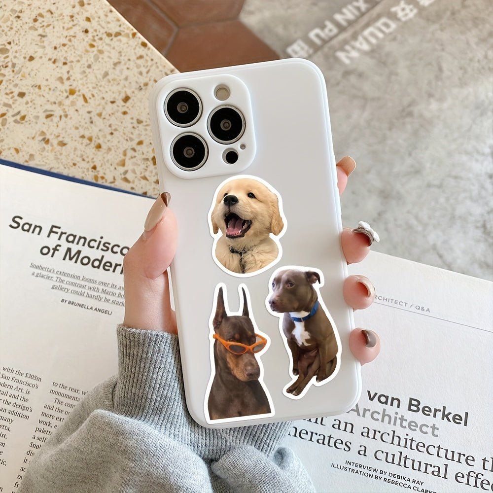 50pc Puppy Stickers Waterproof for Phone Case Laptop